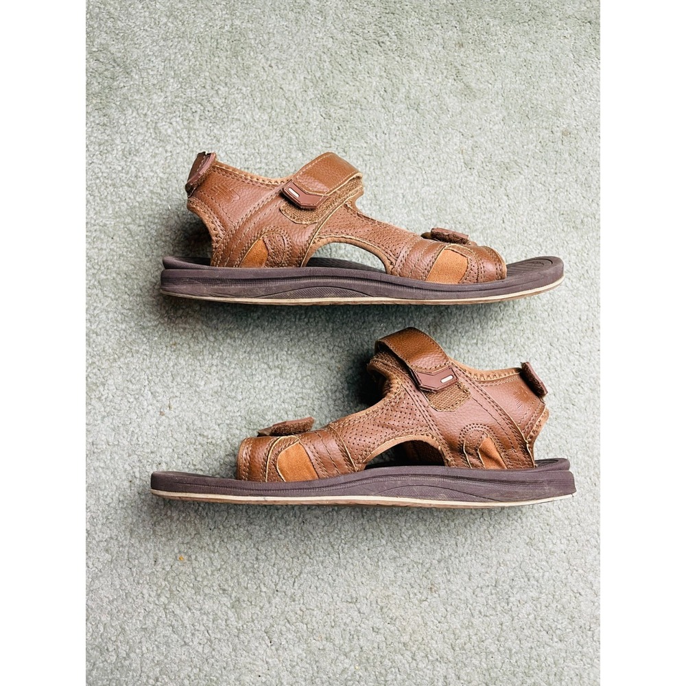 New Balance Sandals Men's Size 10W Brown Strap on wide Open Toe - Picture 3 of 6